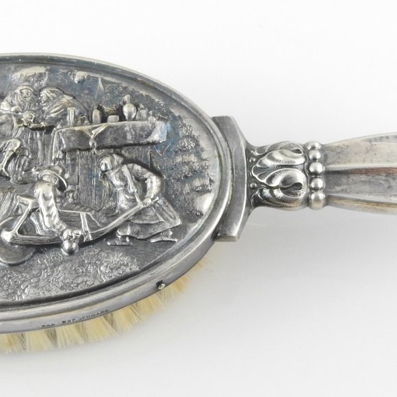 Vintage Hans Jensen Danish Silver Plated Brush Set #8199 - Picture 4 of 12